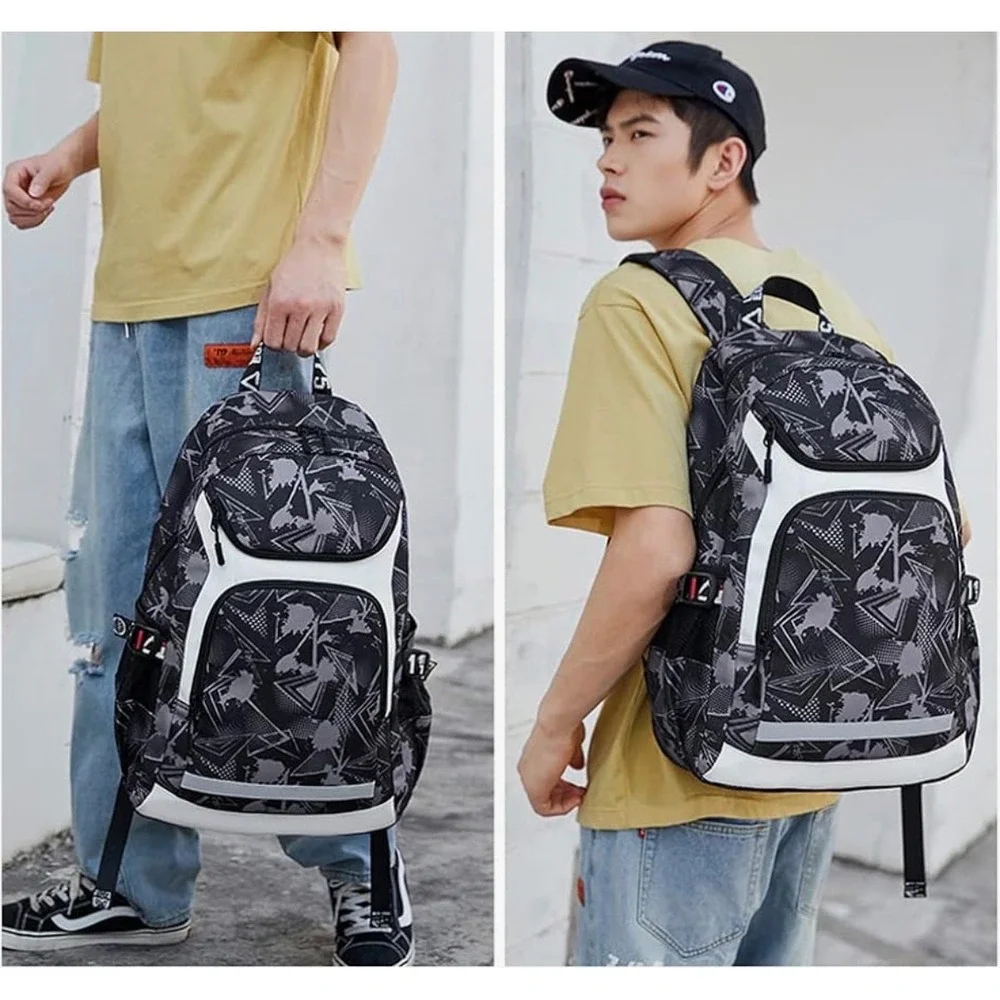 American Football Player Fans Backpack Travel Laptop Reflective School Sports